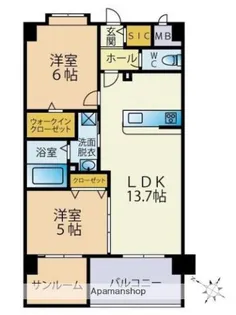 ETERUNO【603号室】の間取り