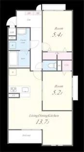 SPREAD HILLS K(スプレッドヒルズケイ)【2階】の間取り