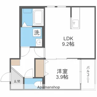 グランレーヴ井尻B棟【3階】の間取り