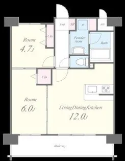 ホワイトアゲート博多【0902号室】の間取り