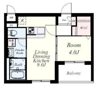 フランディオール吉塚【3階】の間取り