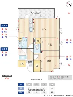 クラス平尾【801号室】の間取り