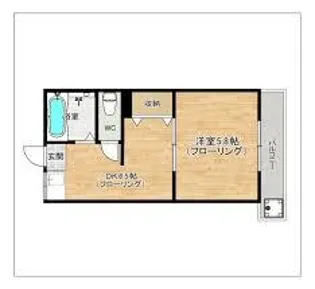 サンコービルⅡ【225号室】の間取り