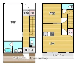GarageHouse II【1階】の間取り