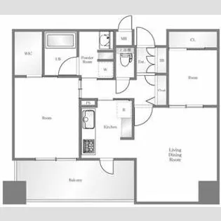 エンクレスト博多PREMIER【1107号室】の間取り