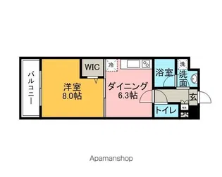 トゥリートップ【1階】の間取り