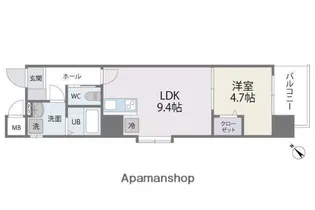 ADONIS COURT【302号室】の間取り