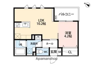 PRIME SECURE ITO【201号室】の間取り
