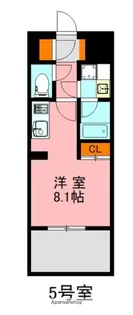 デュ・レジア博多レジデンス【2階】の間取り