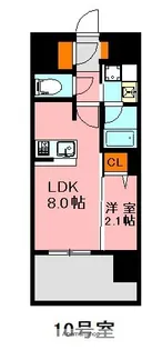 デュ・レジア博多レジデンス【9階】の間取り