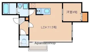 リテラ空港エスト【1階】の間取り