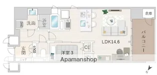 JP NOIE【203号室】の間取り
