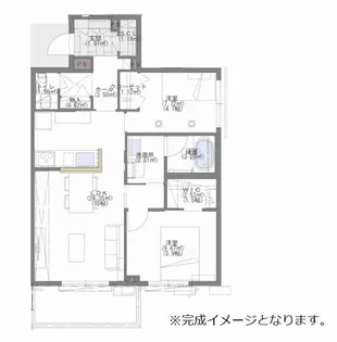 シャーメゾンECLAT【101号室】の間取り