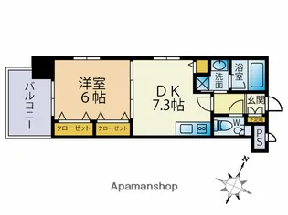 PLATANE博多【301号室】の間取り
