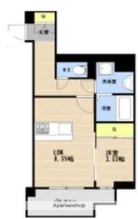 KL箱崎【703号室】の間取り