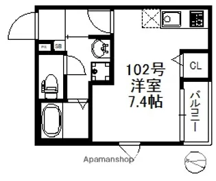 NEXUS賀茂【102号室】の間取り