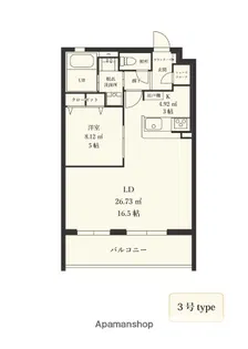 MODERN ASPIRATION六本松SUR【303号室】の間取り