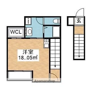 オリーブ市崎【202号室】の間取り