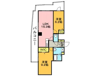 アムシュトラーセ【8階】の間取り