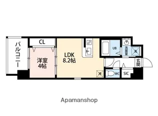 COCOA薬院【9階】の間取り