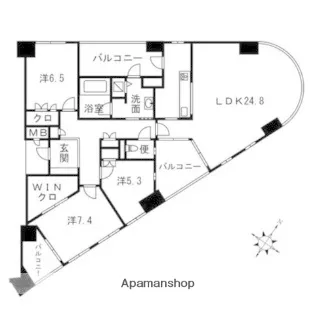 グランドメゾン平尾浄水【2階】の間取り