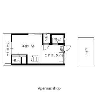 シティベール大楠【206号室】の間取り