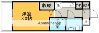 ピュアドームアクシアル天神【5階】の間取り