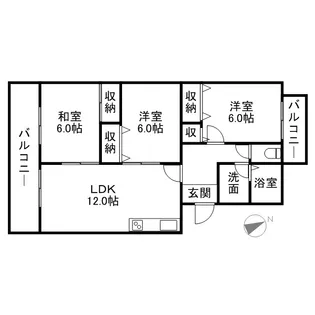 グレースマンション・ヤナセ【1階】の間取り