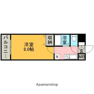 リファレンス県庁口【7階】の間取り