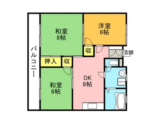 コーポのなか【2階】の間取り