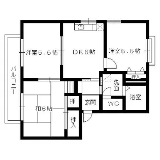 グレース野間【1階】の間取り
