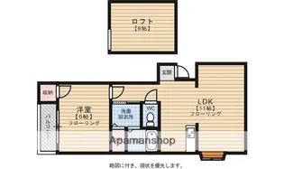 アイブルー天神南【207号室】の間取り