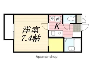 アパルトメントデュエットB棟【1階】の間取り