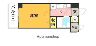 ラ・レジダンス・ド・福岡県庁前【8階】の間取り