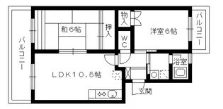 福岡県福岡市東区郷口町【マンション】の間取り