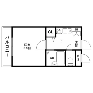 フォルム大橋【1階】の間取り