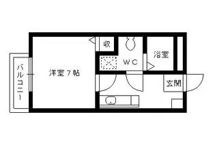 プラレスト梅林【202号室号室】の間取り