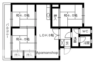 白水ビル【207号室】の間取り