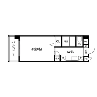 ボヌール・ド・ガリオン【2階】の間取り