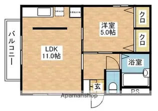 グランシャリオ【302号室】の間取り