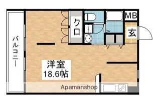 レ・フォール【207号室】の間取り