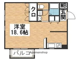 レ・フォール【1階】の間取り