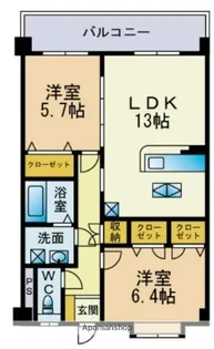 リージェンシー土井【103号室】の間取り