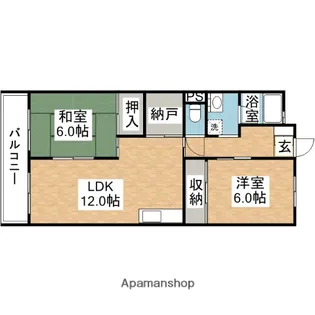 シティハイツ篠栗【305号室】の間取り