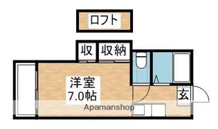 UP−ONE【201号室】の間取り