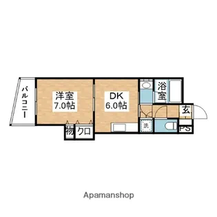 さくらハウス【202号室】の間取り