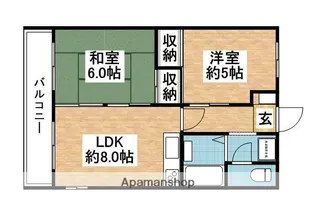 クレインハウス【202号室】の間取り