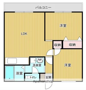 メゾンロード【3階】の間取り