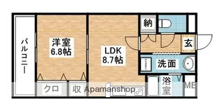 グランメールヤマモト【302号室】の間取り
