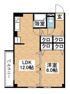 イーストUコート【203号室号室】の間取り
